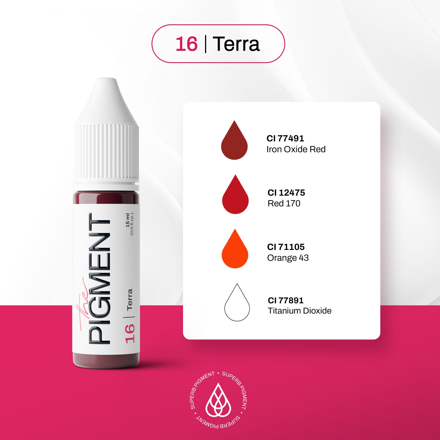 THE PIGMENT ტუჩის პიგმენტი Terra 15 მლ.